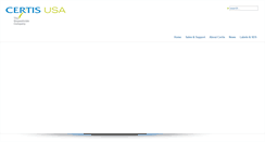 Desktop Screenshot of certisusa.com